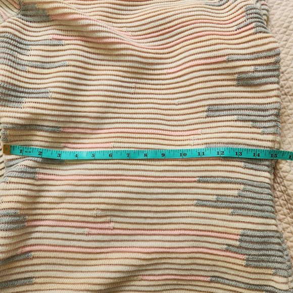 NWOT Knit Pastel Stripe Textured Sweater Dress - Picture 3 of 9